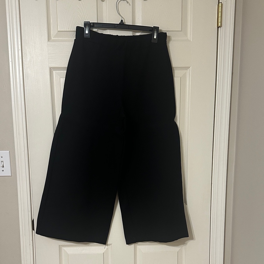 Adrianna Papell Black Wide-Leg Pants